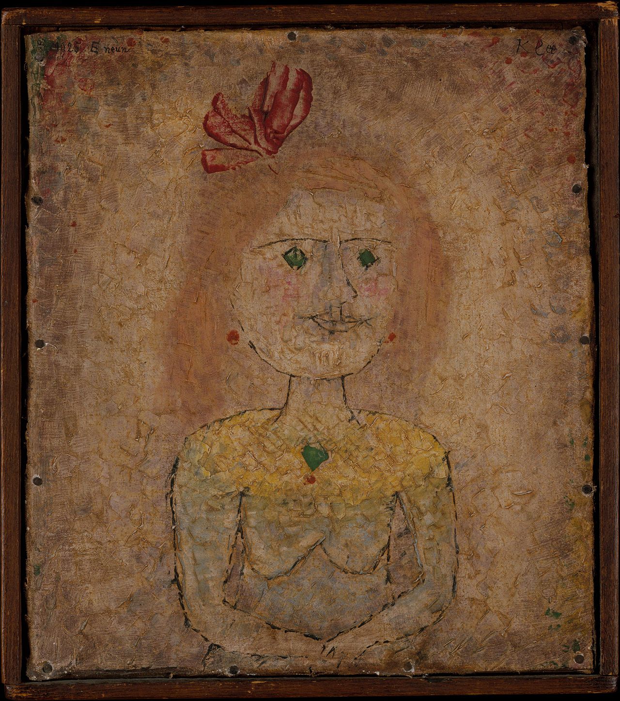 Small Portrait of a Girl in Yellow Paul Klee